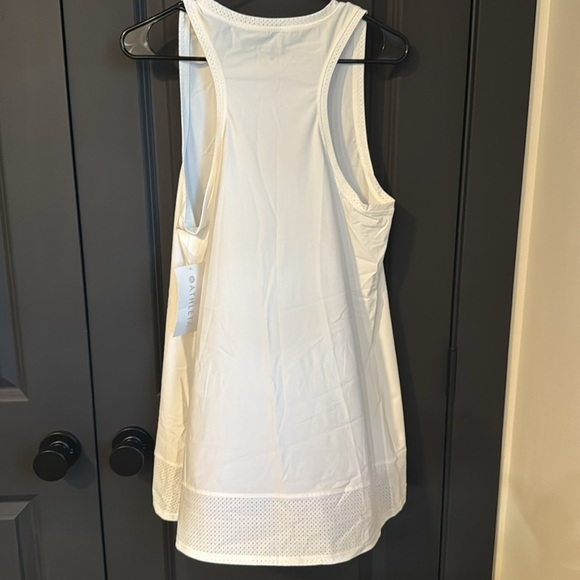 NWT ATHLETA Pacifica II Athletic Dress White Tank Style Perforated small Women’s - Picture 9 of 9